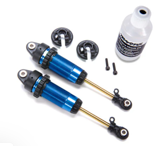 Traxxas AMORTISSEURS XX LONG GTR ALU ANODISES BLEU (X2) 7462B