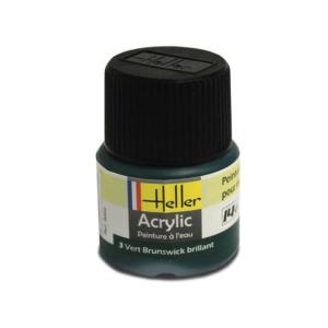 HELLER Peinture Acrylique  Vert Brunswick Brillant 12ml 9003