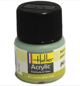 Heller Peinture Acrylique Jaune Pale Mat 12 ml 9081