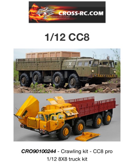Cross Rc Crawling kit - CC8 1/12 8X8 truck kit CRO90100244