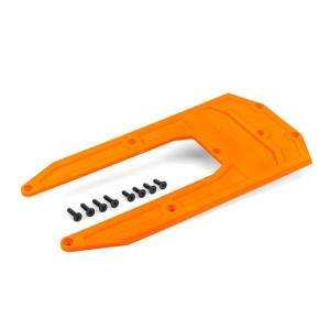 Traxxas - Plaque de protection chassis Orange – SLEDGE - 9623T