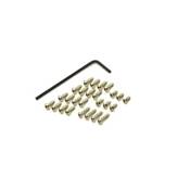 VISSERIE TETE RONDE HEX POUR Mini-Z MR03 - NICKEL (KIT)