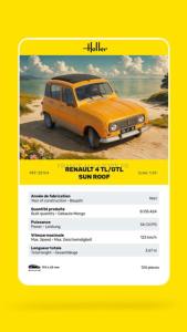 HELLER Renault 4 TL/GTL Sun Roof au 1/24 - 82704