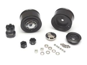 Jantes arrière Beadlock Yota LC Classic 1,55 (2) avec élargisseurs de 3 mm (2) Noir BOOM RACING BRW780907RBK