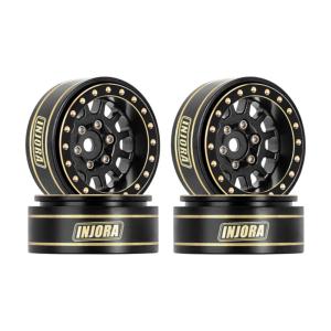 INJORA 4 jantes noires crawler 1.0" YQW-1101BK