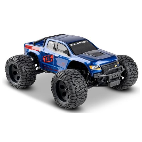 FMS 1/24 Chevrolet Colorado FMT24 Monster truck RTR car kit - Blue FMS12421BDRTR-BU  