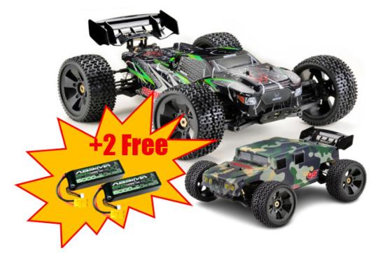 Absima 1:8 Truck "TORCH/GUARDIAN 2in1" green/black 4S RTR + 2 lipo 2S 6000mah