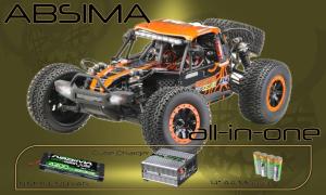 Absima 1:10 EP Desert Buggy "ADB 1.4" orange 4WD RTR-SET 12225-Full-RTR