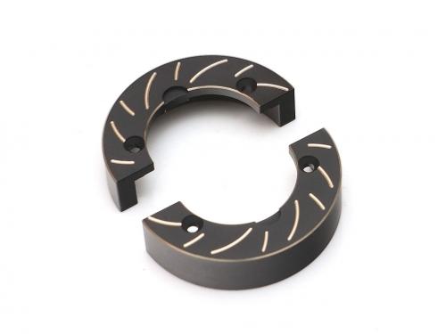 Blocs de poids en laiton de grande taille 23 g pour base de poids d'essieu PHAT™ BRX70/BRX80/BRX90 (2) BOOM RACING BRLC7091