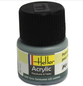 Heller Peinture Acrylique Gris Fantôme US Satine 12 ml 9127