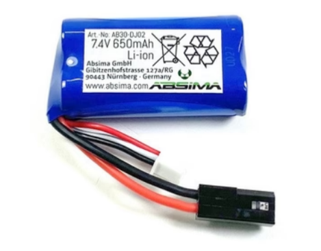 Absima Batterie Li-Ion 7.4V 650mAh AB30-DJ02