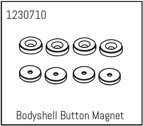 Aimant de bouton de carrosserie (4) - Khamba