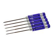 SET DE CLES ALLEN 035, 050, 063, 078 & 093 x 120MM - 5 PCES