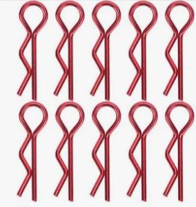 Promodelisme67 Clip de carrosserie (10 pcs) anodisé rose PM-059278