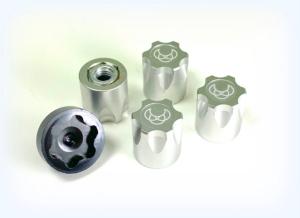 ABSIMA 1:10 Moyeu de roue M4 gris (4) - 2560025