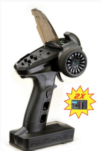 Radio 4 voie Absima CR4S.V2 2000103 avec 2 récepteurs 2,4GHZ