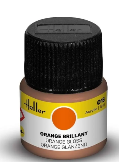 Heller Peinture Acrylique Orange 12ML 9018