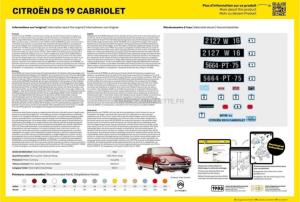 HELLER Starter Kit Citroen DS 19 Cabriolet 1/16 - 56796