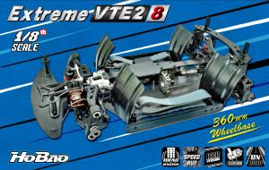 Hyper VTE2 8S On-Road Extreme Speed 1/7 chassis seul prémonté