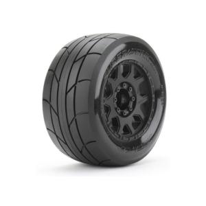 Pneus JETKO Extreme MT Slick Supersonic + Jantes Noir 3.8 (x2) JK1804CB