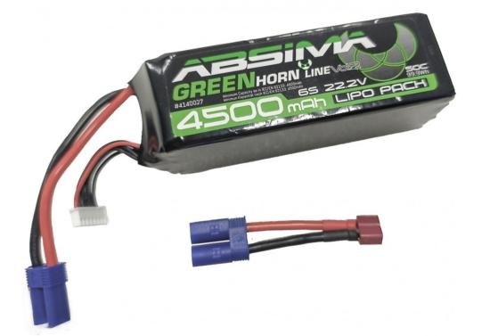 ABSIMA Batterie Lipo 6S 22.2V 4500mAh 50C SC (EC5/DEAN) - 4140027