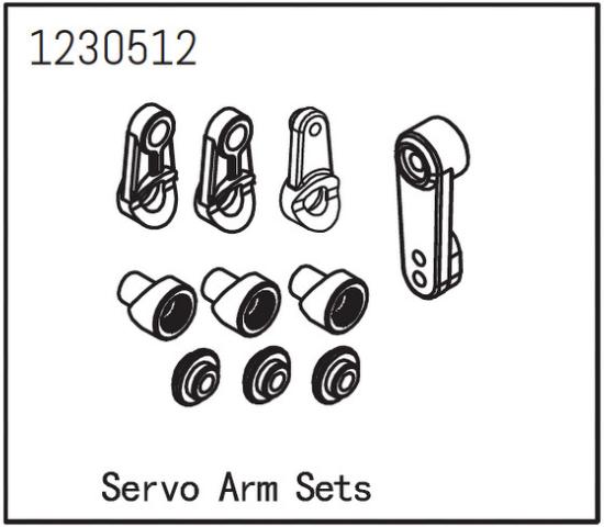 Absima Ensemble de cornes de servo 1230512