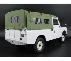 Capote souple intégrale KUDU™ avec arceau et fenêtres latérales (verte) pour Land Rover Series 109 BOOM RACING BRX02415G