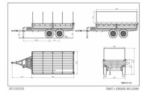 Tractor Trailer T007 1/10