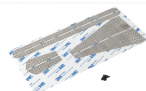 Boom Racing plaques de protection motif diamant Land Rover® Argent BRX02369S