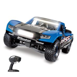 UNLIMITED DESERT RACER TRAXXAS BLEU 4X4 + LED AVEC TELEMETRIE
