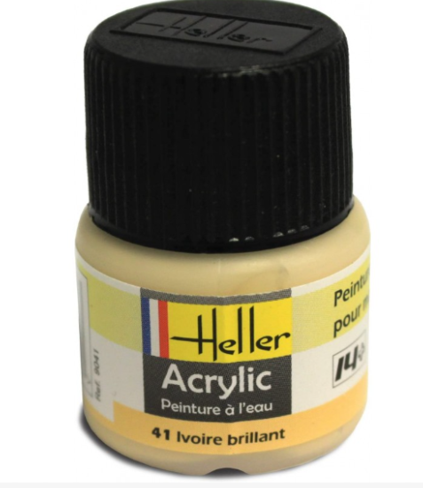 Heller  Peinture  Acrylique  Ivoire Brillant 12 ml 9041