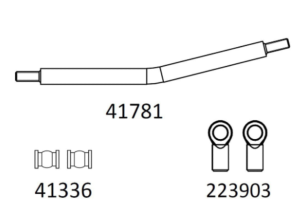 EMOX3 Barre Stabilisatrice Arrière Cross-RC EMOX3 (Coudée) CRO97401220