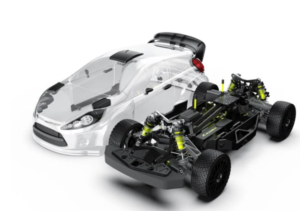 Rlaarlo Voiture de rallye  XTS-F10 1:10, version à rouleaux en fibre de carbone RLA-FA-001573  