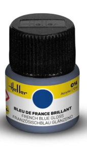 Heller Peinture Acrylique  Bleu de France Brillant  12ML 9014