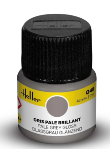 Heller Peinture acrylique  Gris Pale Brillant - 12ml 9040