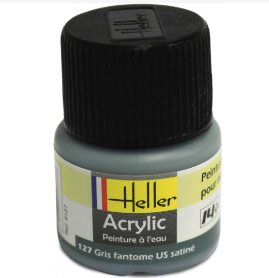Heller Peinture Acrylique Gris Fantôme US Satine 12 ml 9127
