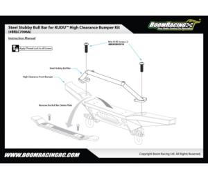  BOOM RACING Pare-buffle  acier  BRLC7096A