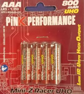 Pink Performance Batterie R3-AAA Ni-Mh 800 Mah (X4) - PP2-0800UHOAAA