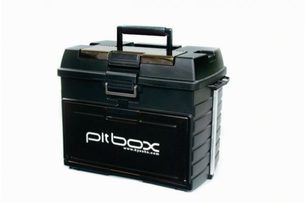 Caisse de terrain Kyosho DeLuxe Edition Black Pitbox 542x300x397mm