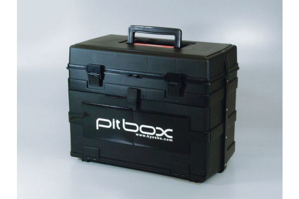 Caisse de terrain Kyosho Black Pitbox 420x240x330mm - Noire