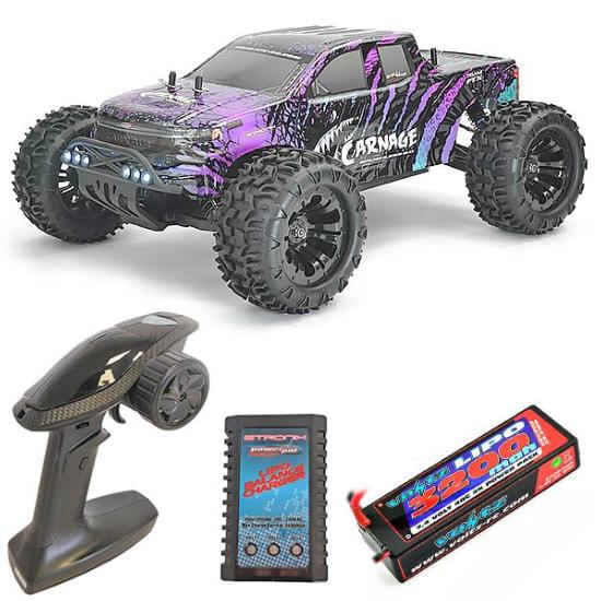 FTX Carnage 2.0 Truck RC 1/10 4WD brushless avec batterie et chargeur