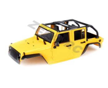 Carrosserie Jeep Wrangler Rubicon Jaune Mini-Z 4X4 MX01