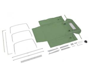 Capote souple intégrale KUDU™ et arceau (vert) pour Land Rover Series 109 (vert) BOOM RACIND BRX02392G