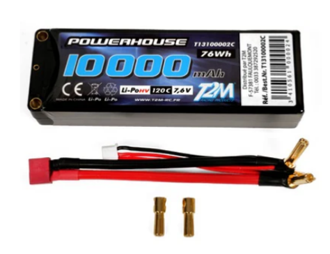 T2M Accu Li-po HV 7.6V 2S 10000mAH 120C T13100002C