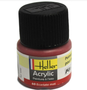 Heller Peinture Acrylique  Ecarlate Mat 12 ml 9060