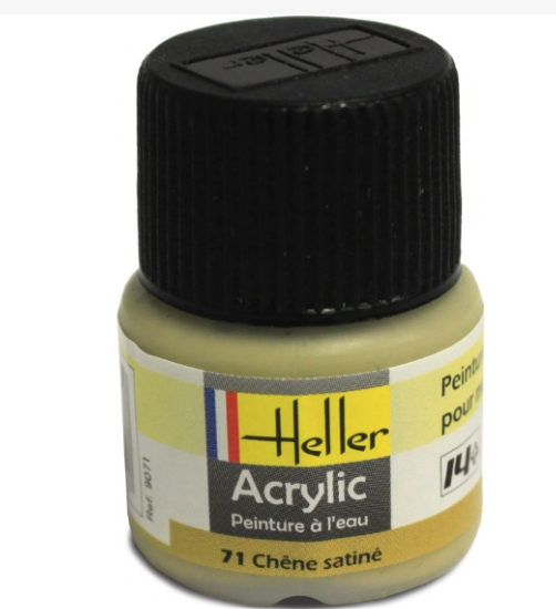 Heller Peinture Acrylique Chêne Satine 12 ml 9071