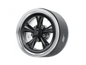 BOOM RACING Roues Spin Force Classic 1,9"Beadlock (2pcs) Platine/Noir  BRPB094PLBK