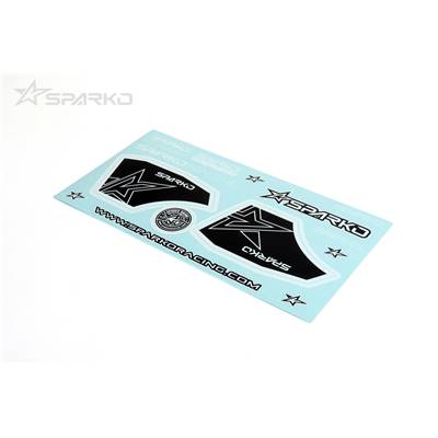 Autocollant d'aileron Sparko F8 Noir