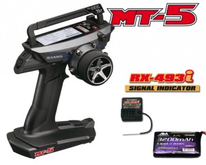 Radio Sanwa MT-5 FH5 avec Récepteur RX493i et batterie TX