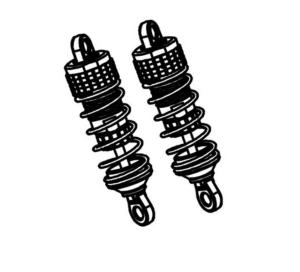 Absima amortisseurs en aluminium (2) - 1610126